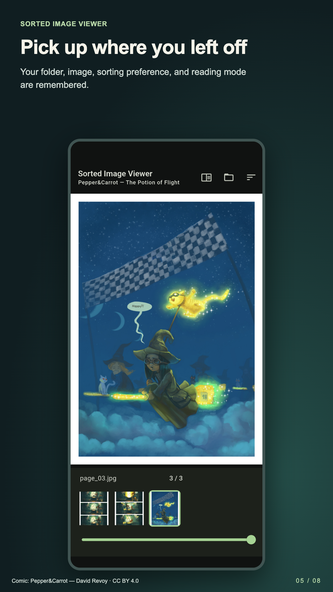 Sorted Image Viewer app capture 5